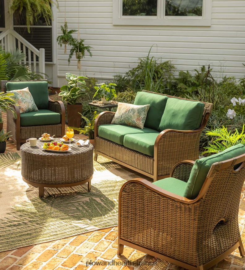 Faux arbre à caoutchouc véritable, plante artificielle en pot Plow & Hearth 8642F62410 articles ménagers