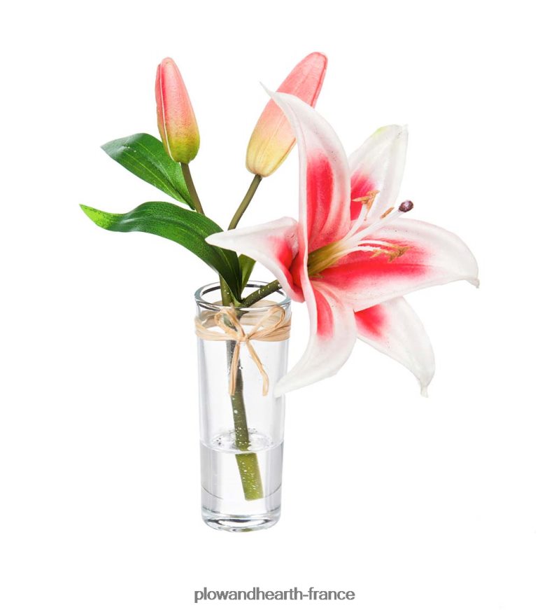 aspect réel, sensation de vrais lys stargazer, lot de 3 Plow & Hearth 8642F62361 articles ménagers