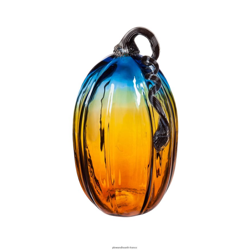 décor de table citrouille en verre, lot de 4 Plow & Hearth 8642F62359 articles ménagers