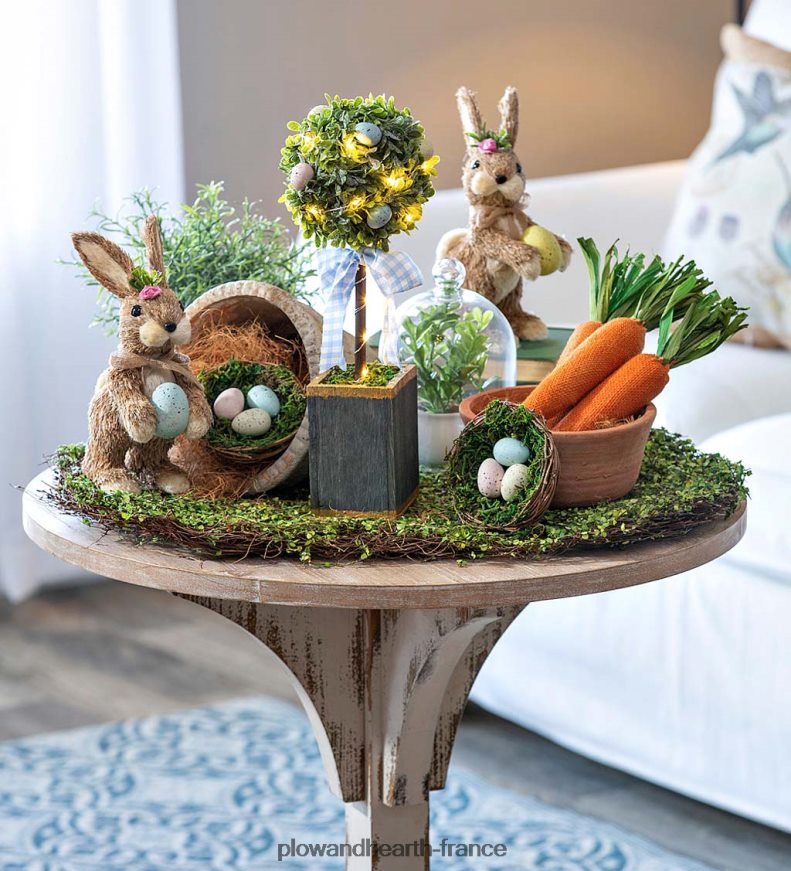 décor de table topiaire artificielle éclairée Plow & Hearth 8642F62433 articles ménagers