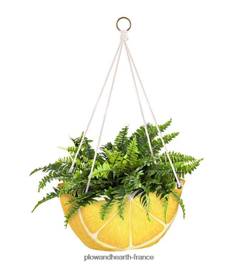 jardinières en tissu suspendues aux agrumes, lot de 3 Plow & Hearth 8642F62439 articles ménagers