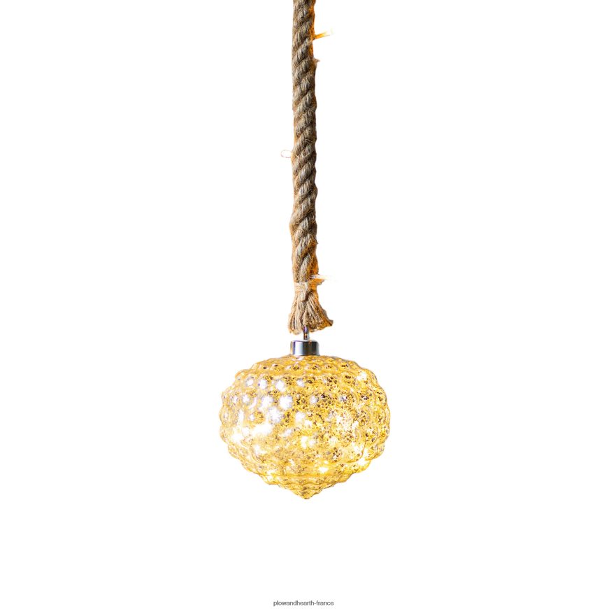 lampe d'ornement d'ananas en verre suspendu Plow & Hearth 8642F62324 articles ménagers
