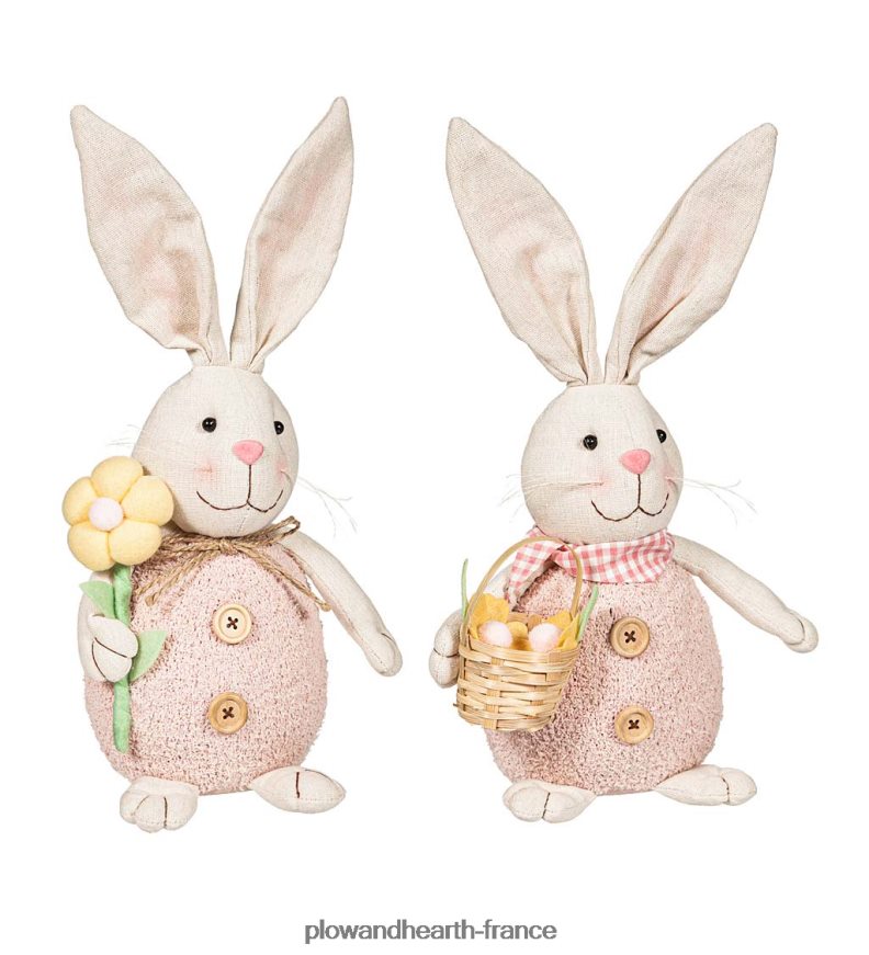 lapins de table printaniers, lot de 2 Plow & Hearth 8642F62396 articles ménagers