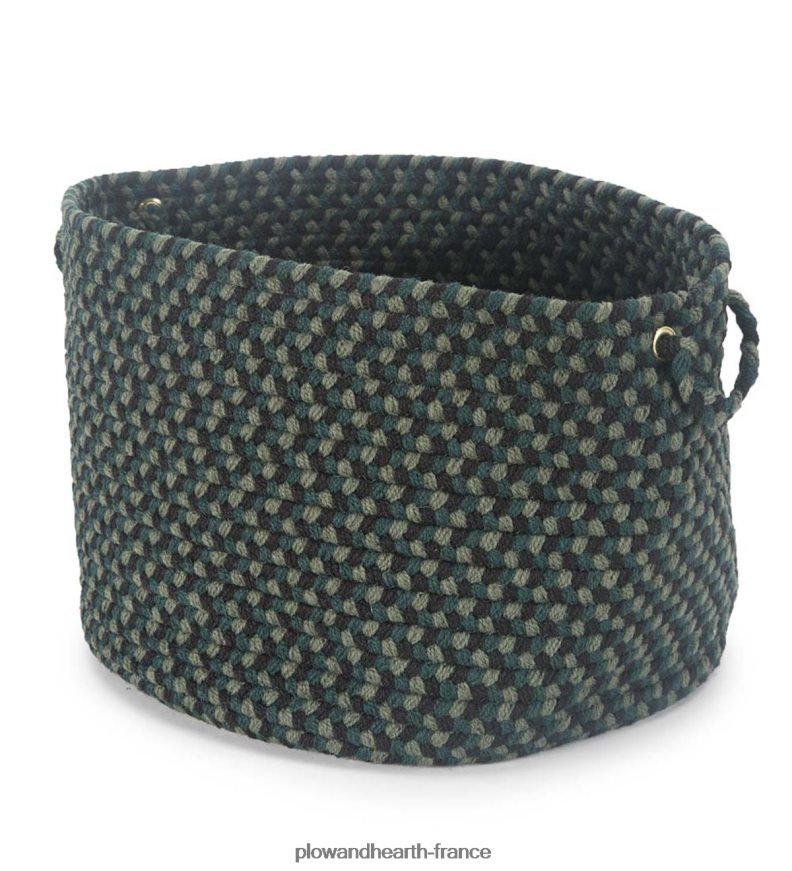 panier roanoke en polypro tressé avec poignées - noir multi Plow & Hearth 8642F62487 articles ménagers