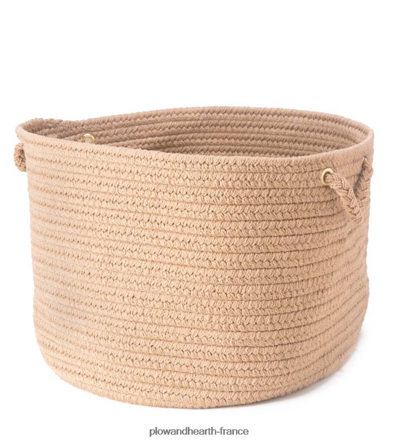 panier roanoke en polypro tressé avec poignées - noir multi Plow & Hearth 8642F62487 articles ménagers