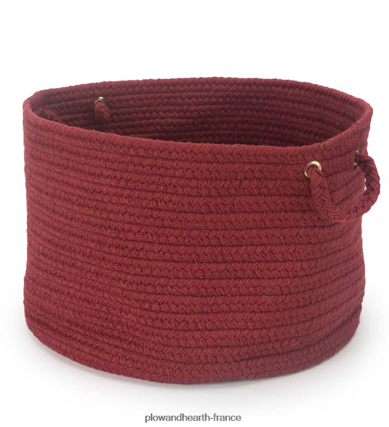 panier roanoke en polypro tressé avec poignées - noir multi Plow & Hearth 8642F62487 articles ménagers