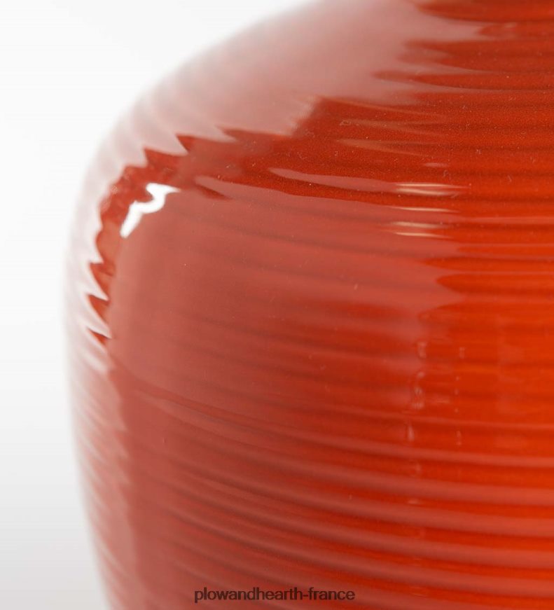 petit vase rond d’Alexandrie en argile fait à la main - bleu Plow & Hearth 8642F62448 articles ménagers