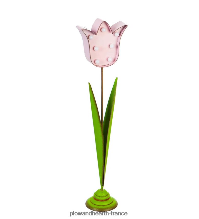 tulipes de table à LED, lot de 2 Plow & Hearth 8642F62416 articles ménagers