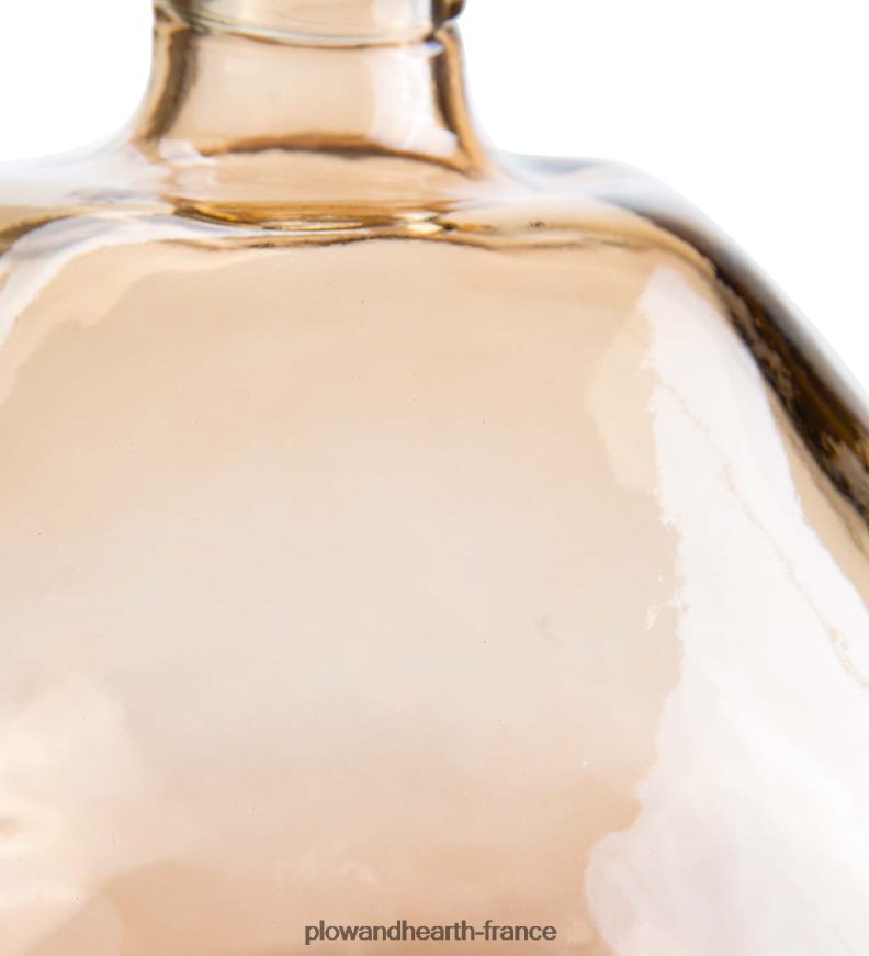 vase ballon en verre recyclé bleu fumé Plow & Hearth 8642F62393 articles ménagers