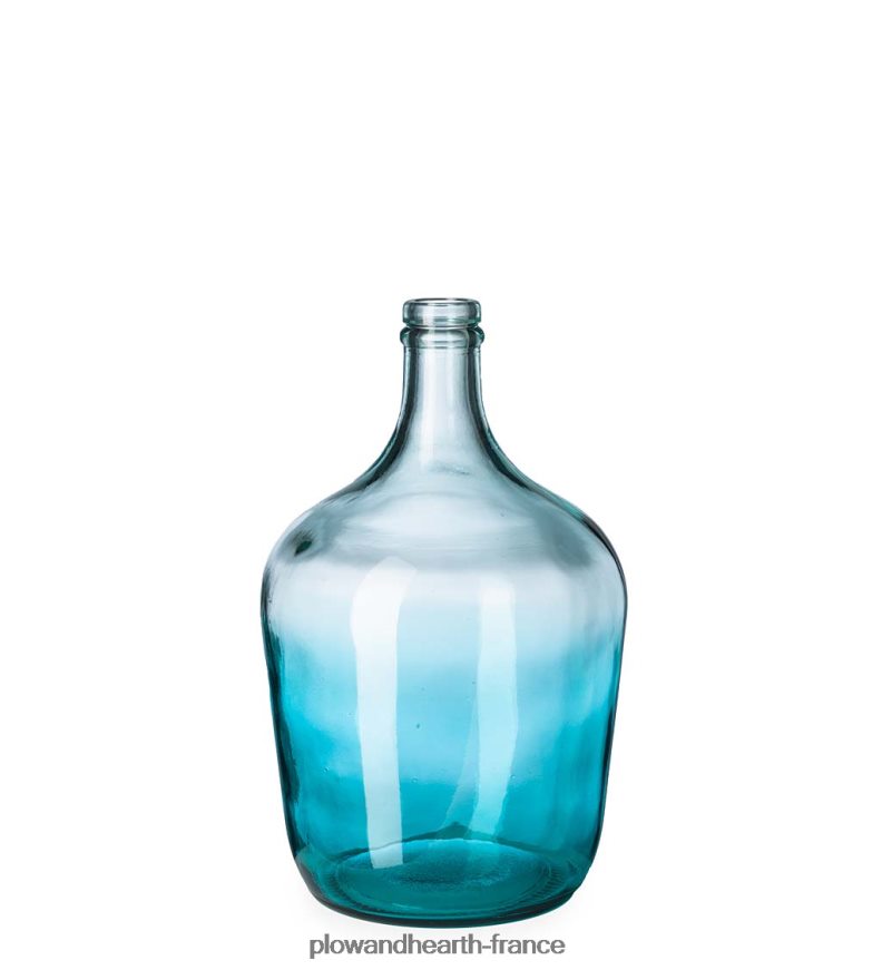 vases en verre recyclé bleu océan Plow & Hearth 8642F62430 articles ménagers