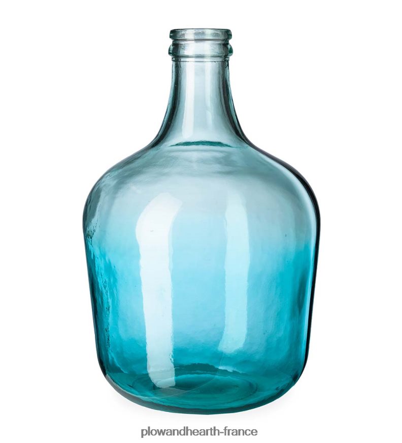 vases en verre recyclé bleu océan Plow & Hearth 8642F62430 articles ménagers