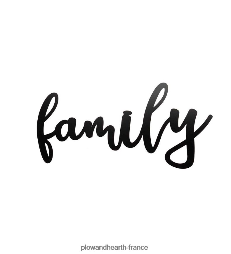 signe familial de style script Plow & Hearth 8642F62530 articles ménagers