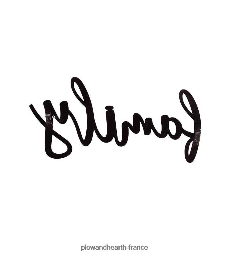 signe familial de style script Plow & Hearth 8642F62530 articles ménagers