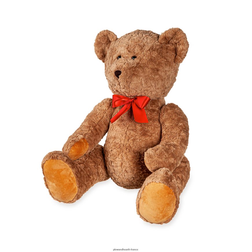 ours en peluche surdimensionné avec noeud Plow & Hearth 8642F62492 articles ménagers