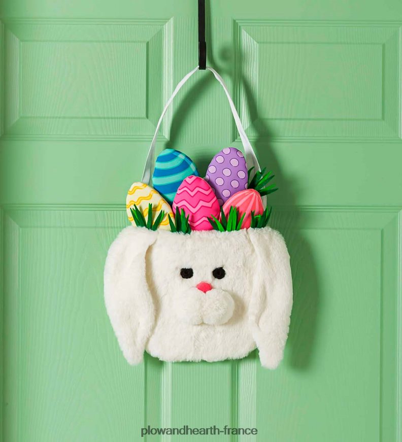 décor de porte de panier de lapin de Pâques Plow & Hearth 8642F62500 articles ménagers