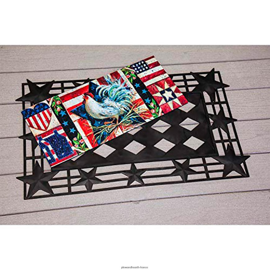 décor de porte patriotique et ensemble de tapis sassafras Plow & Hearth 8642F61967 articles ménagers