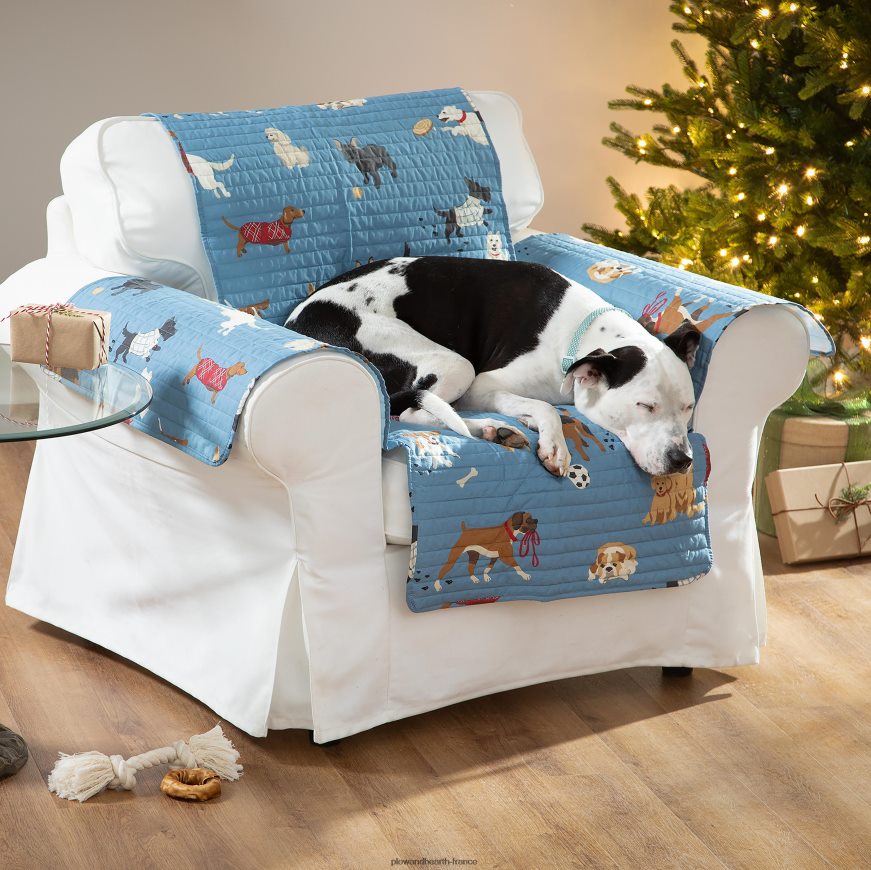 housse de protection pour meubles pour animaux de compagnie, design parc à chiens bleu Plow & Hearth 8642F62545 articles ménagers