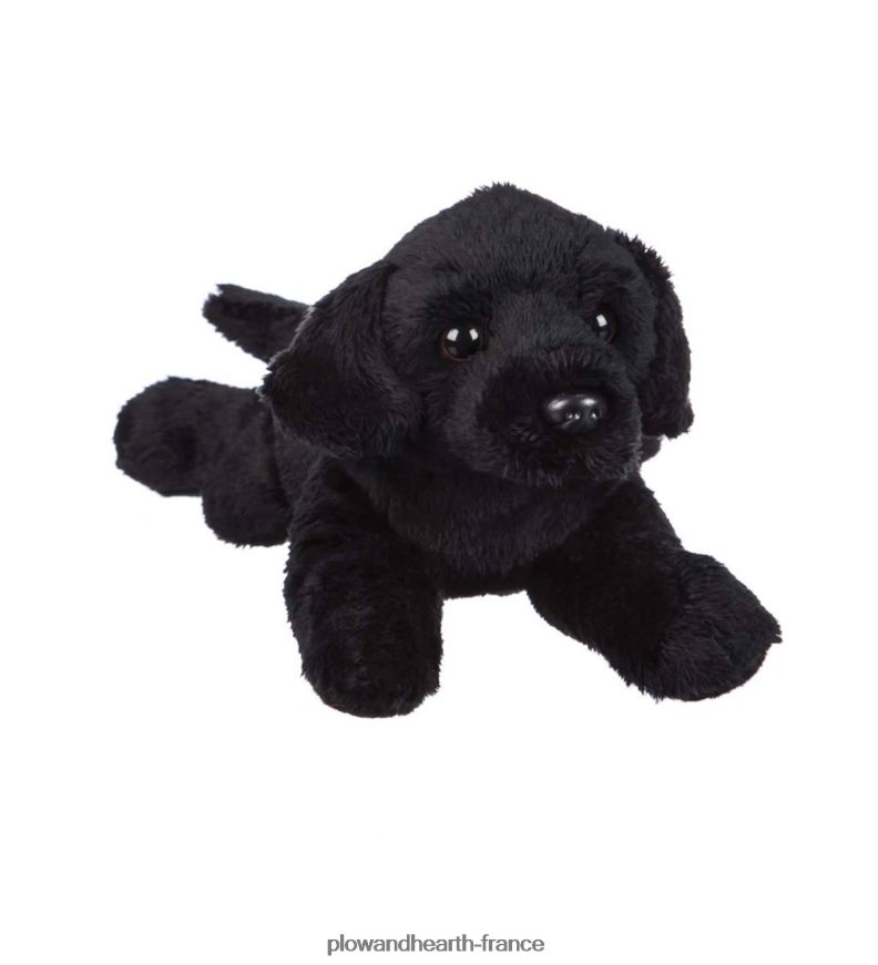 pouf poire en peluche noir de laboratoire Plow & Hearth 8642F63100 articles ménagers