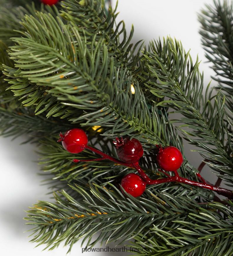 guirlande de vacances lumineuse gaulthérie Plow & Hearth 8642F61705 articles ménagers