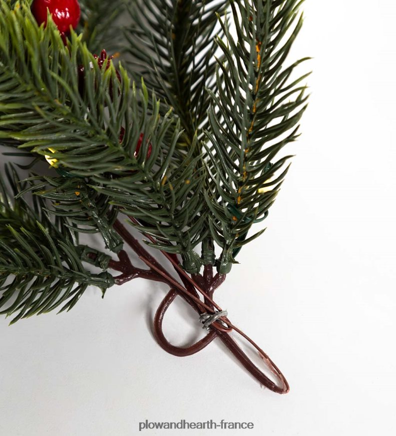 guirlande de vacances lumineuse gaulthérie Plow & Hearth 8642F61705 articles ménagers