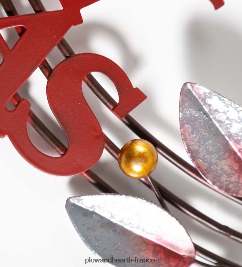 joyeux noël couronne en métal Plow & Hearth 8642F61703 articles ménagers