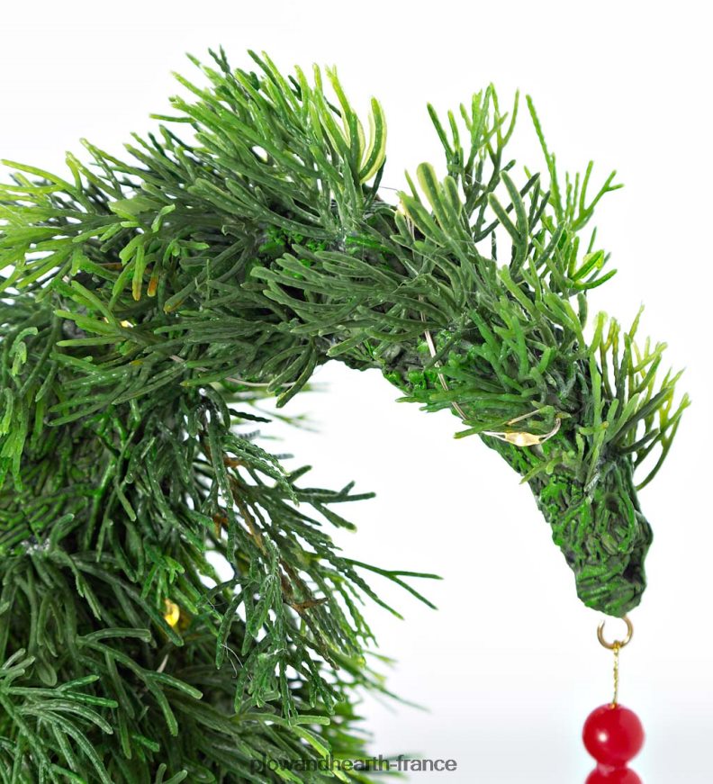 Nain de jardin d'arbre de Noël éclairé de vacances avec cadeau Plow & Hearth 8642F61683 articles ménagers