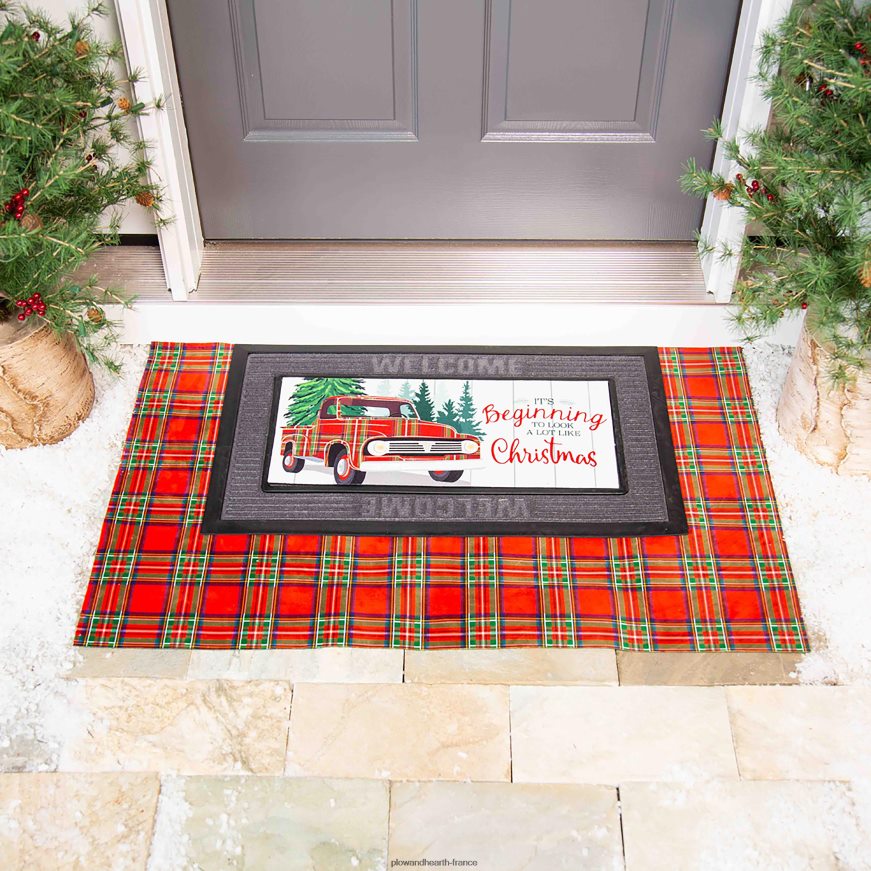 tapis d'interrupteur sassafras de camion à carreaux Plow & Hearth 8642F61736 articles ménagers