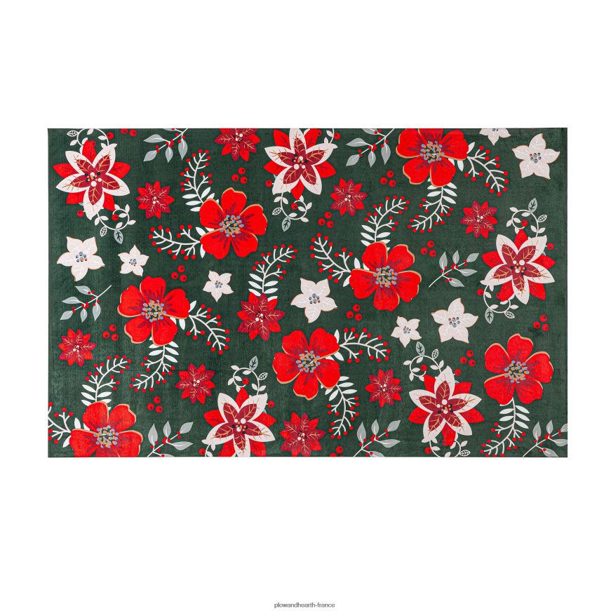 tapis de superposition de fleurs de vacances Plow & Hearth 8642F61739 articles ménagers