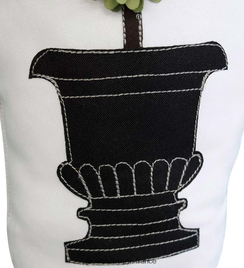 Arrêt de porte topiaire en pot intérieur/extérieur Plow & Hearth 8642F61512 articles ménagers