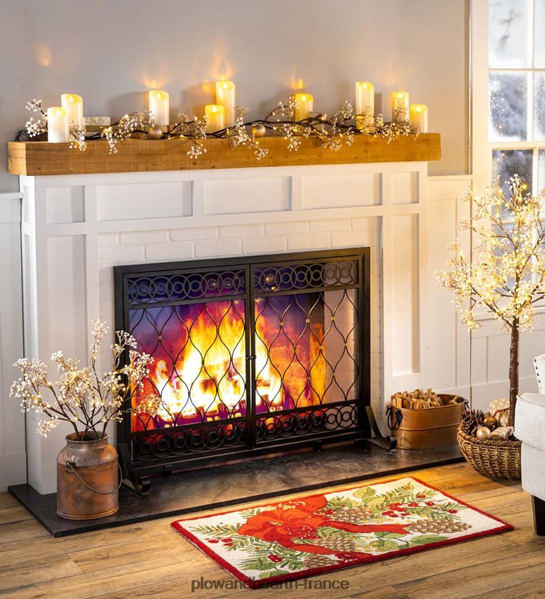 Branches de gypsophile éclairées intérieur/extérieur, lot de 2 Plow & Hearth 8642F61487 articles ménagers