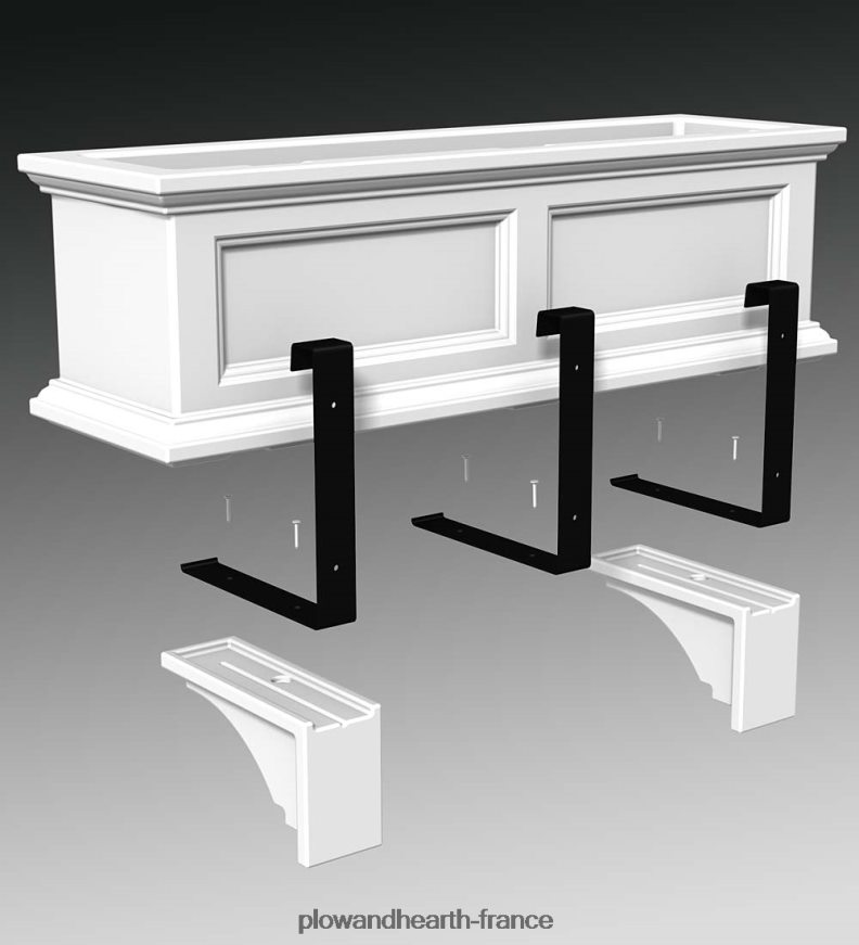 Corbeaux de jardinière Lexington, lot de 2 - blanc Plow & Hearth 8642F61591 articles ménagers