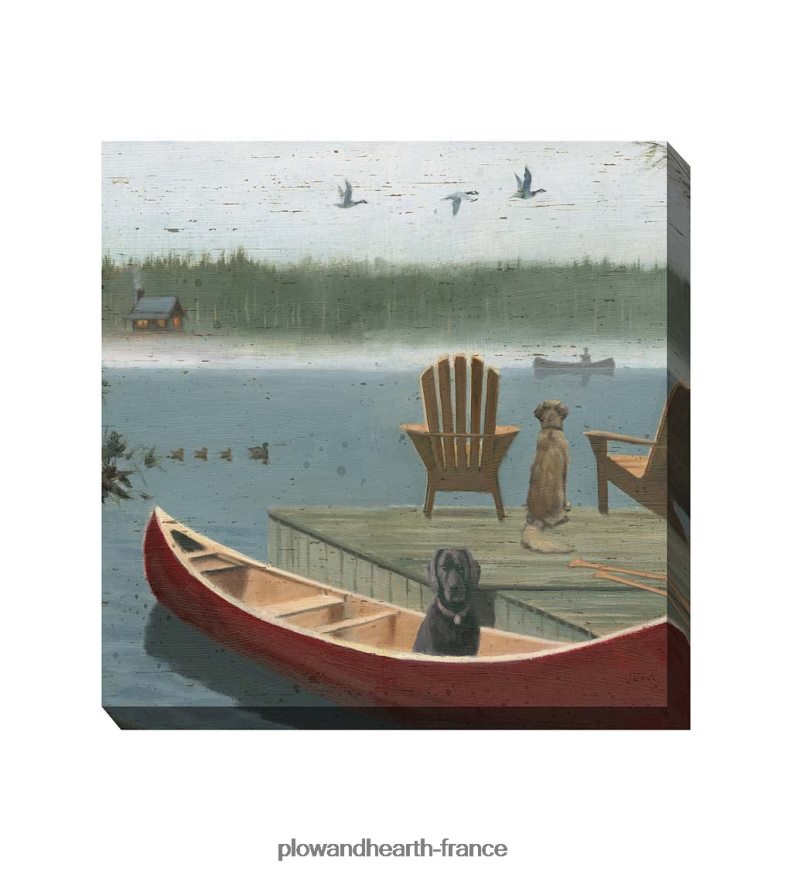 art mural en toile intérieur/extérieur prêt à partir Plow & Hearth 8642F61541 articles ménagers