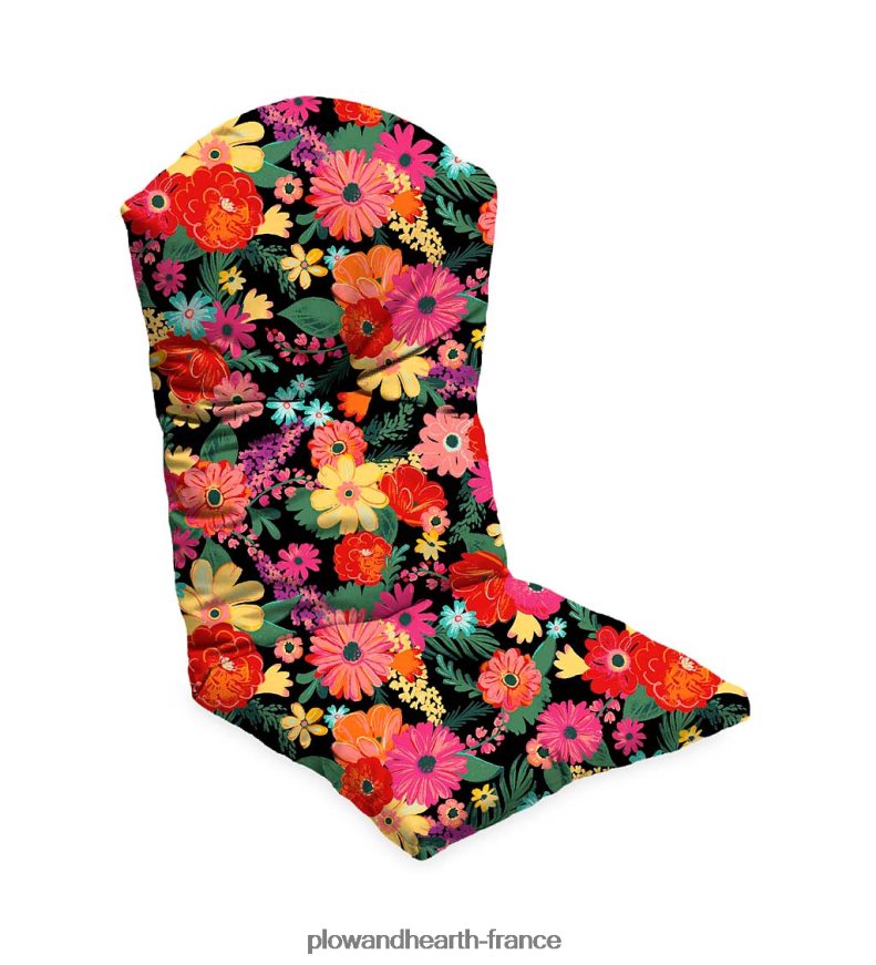 coussin de chaise adirondack classique, 20 1/2 x 49 x 2 1/2 - blush croquis floral Plow & Hearth 8642F61522 articles ménagers