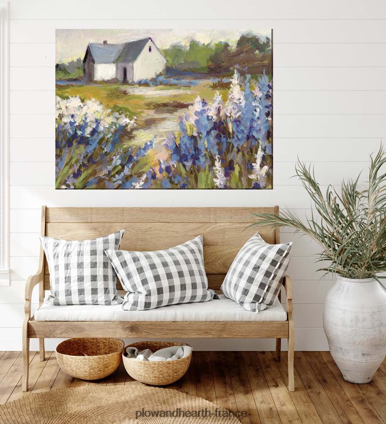 tableau mural intérieur/extérieur bleu prairie Plow & Hearth 8642F61553 articles ménagers