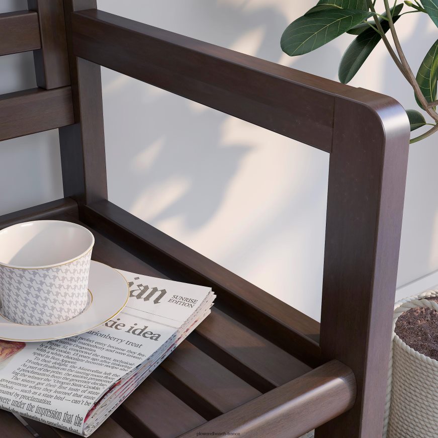 banc d'entrée en bois - expresso Plow & Hearth 8642F62063 articles ménagers