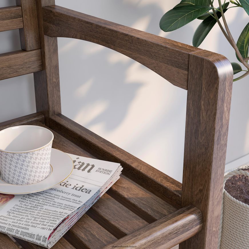 banc d'entrée en bois - expresso Plow & Hearth 8642F62063 articles ménagers