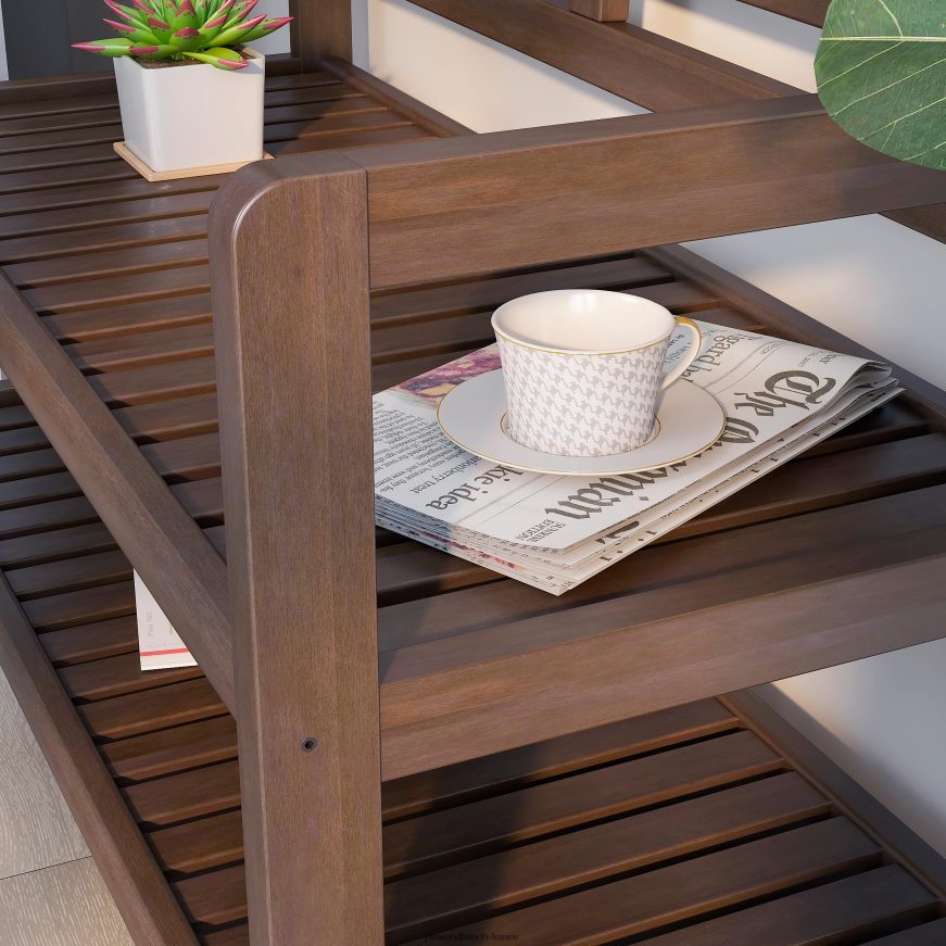 banc d'entrée en bois - expresso Plow & Hearth 8642F62063 articles ménagers