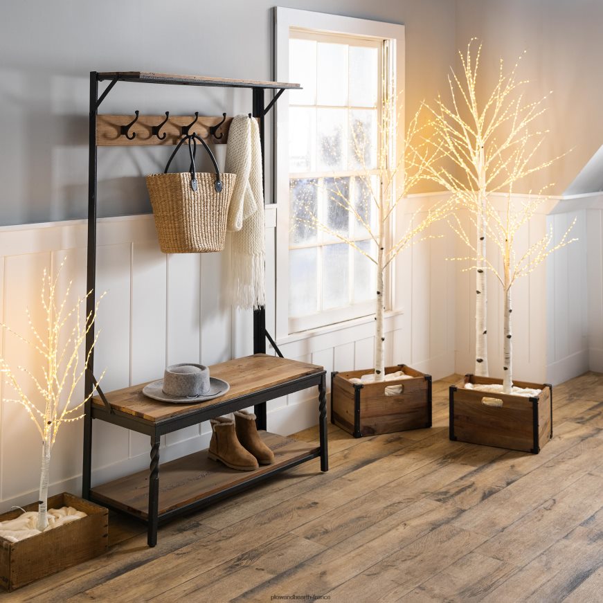 porte-manteau Deep Creek - noyer Plow & Hearth 8642F62060 articles ménagers