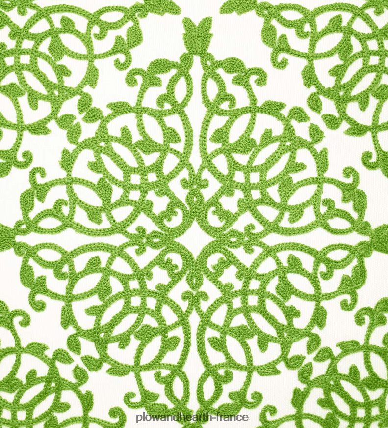 coussin décoratif en dentelle brodée intérieur/extérieur - noir Plow & Hearth 8642F61261 articles ménagers