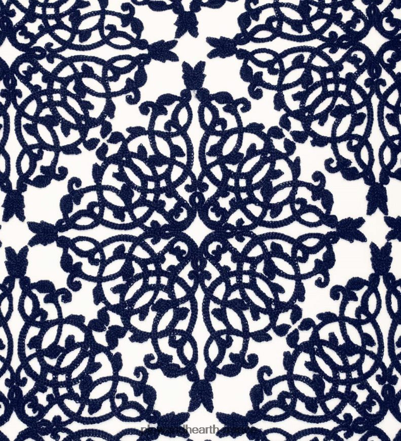 coussin décoratif en dentelle brodée intérieur/extérieur - noir Plow & Hearth 8642F61261 articles ménagers