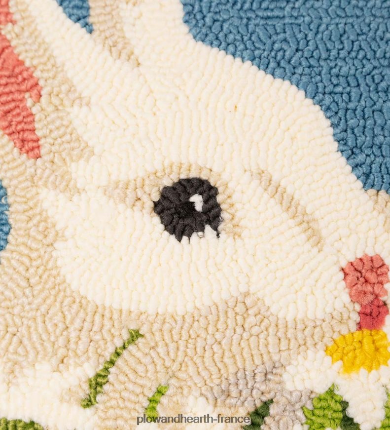 coussin décoratif en forme de lapin en polypropylène accroché intérieur/extérieur Plow & Hearth 8642F61260 articles ménagers