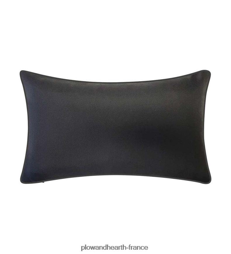 coussin de fronde brodé du jardin botanique de New York - noir Plow & Hearth 8642F61249 articles ménagers