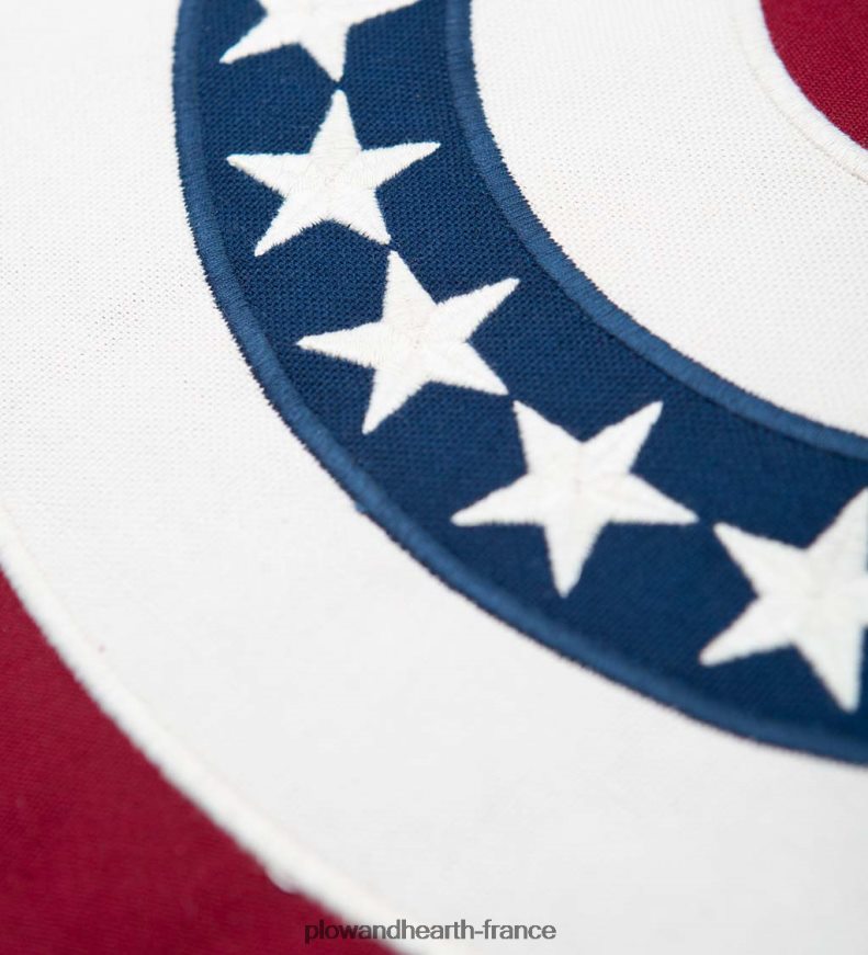 coussin en tranches de drapeau étoilé intérieur/extérieur Plow & Hearth 8642F61270 articles ménagers