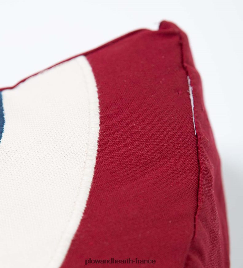 coussin en tranches de drapeau étoilé intérieur/extérieur Plow & Hearth 8642F61270 articles ménagers