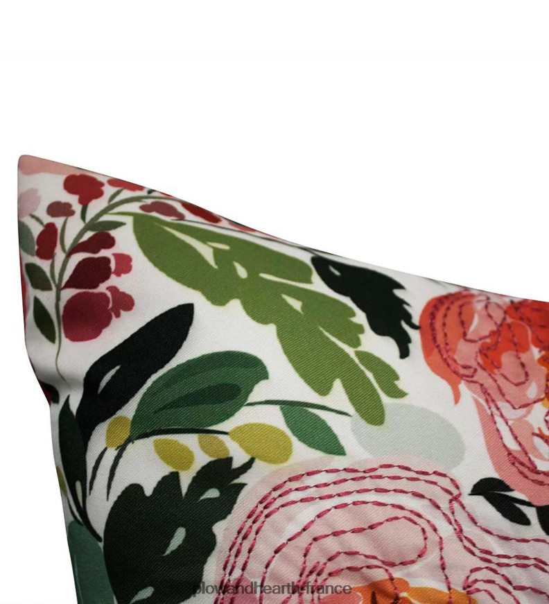 coussin intérieur/extérieur jolies pivoines Plow & Hearth 8642F61223 articles ménagers