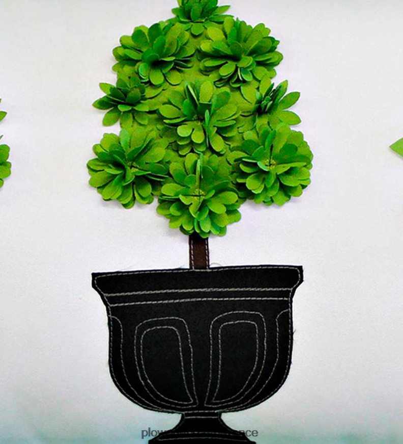 coussin lombaire de jardin topiaire intérieur/extérieur Plow & Hearth 8642F61259 articles ménagers