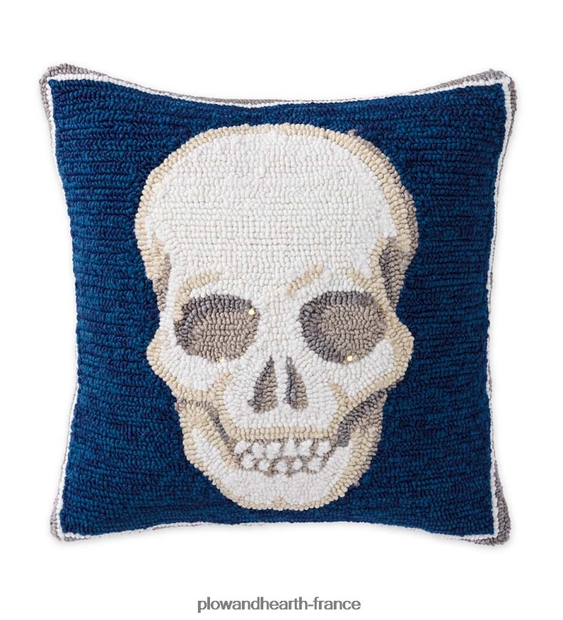 oreiller d’Halloween crâne éclairé intérieur/extérieur Plow & Hearth 8642F61236 articles ménagers