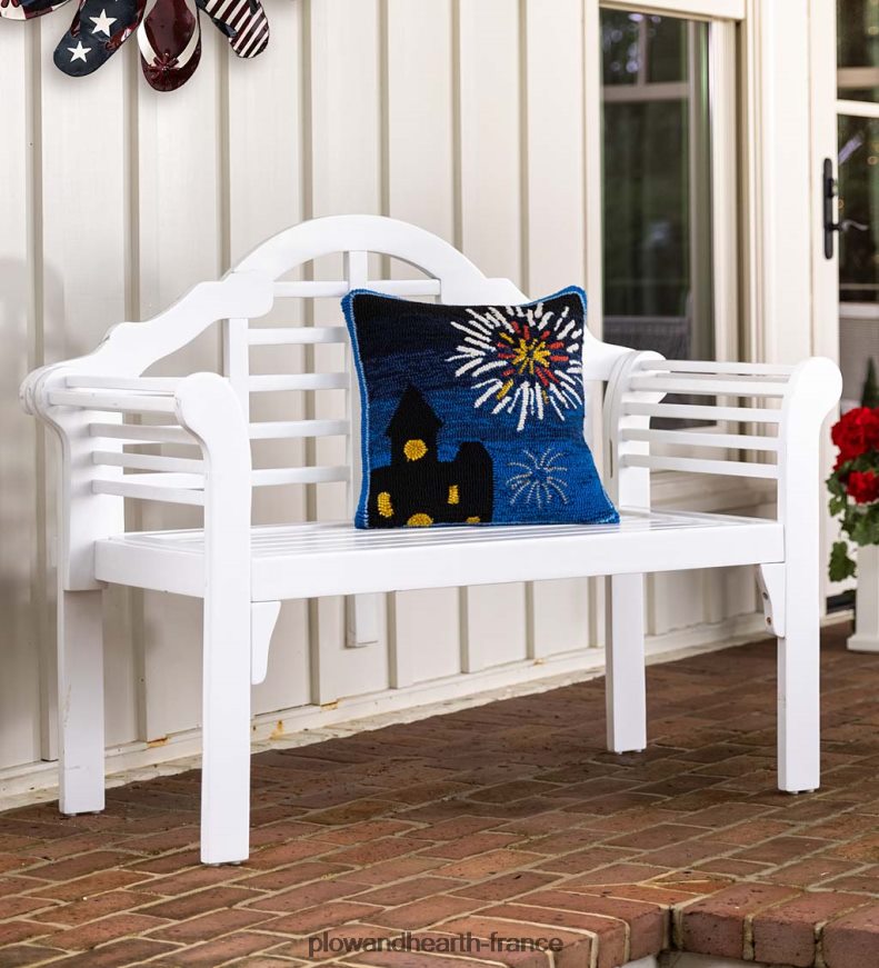 oreiller de feux d’artifice éclairés intérieur/extérieur Plow & Hearth 8642F61268 articles ménagers