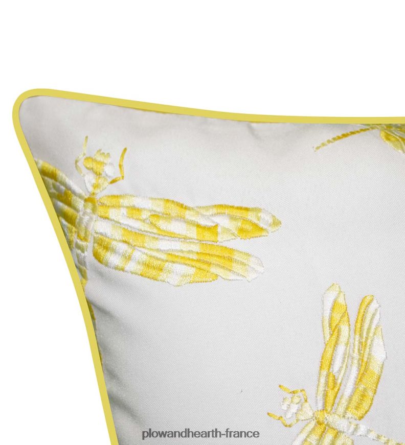 oreiller lombaire libellule brodé intérieur/extérieur - marine Plow & Hearth 8642F61252 articles ménagers