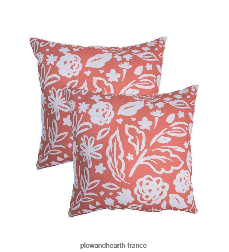 oreillers de remplacement pour balançoire hamac en corde, ensemble de 2 - floral noir Plow & Hearth 8642F63196 articles ménagers